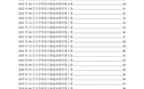 六级选词填空真题2015-2023.12_六级_六级选词填空