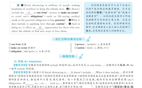 2020.12英语六级选词填空解析第3套_六级_六级选词填空_六级选词填空解析
