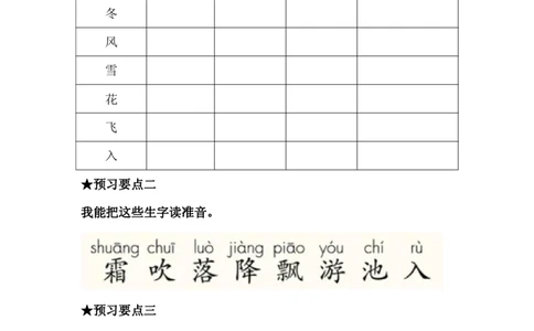 部编一年级语文下册每课预习题__一年级上下册资料_小学一年级学习资料-25年更新版_1-02、小学一年级语文下册_3-6-2-2、练习题、作业、专项、试卷_部编（人教）版_课时练