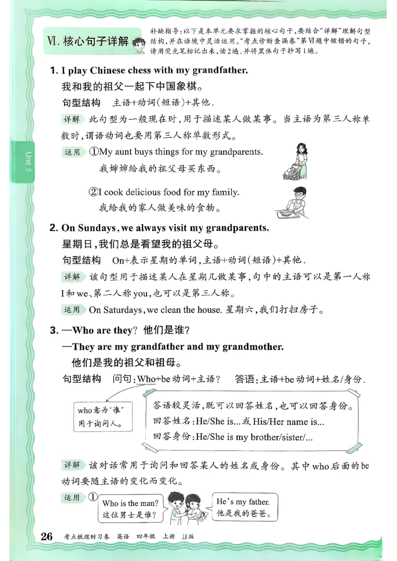 英语四上JJ版考点梳理补缺手册_25秋小学语数英习题试卷_英语_冀教版_英语《王朝霞考点梳理时习卷》冀教25秋_25秋《王朝霞考点梳理时习卷》英语冀教四上