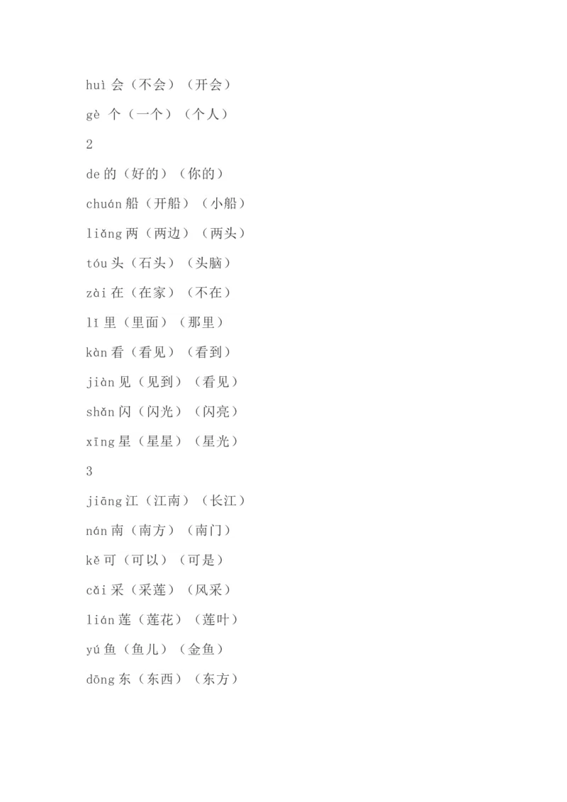识字表生字组词带拼音_一年级上下册资料_一年级上语数英上下册学习资料_3-6-1、小学一年级语文上册_统编、部编、人教（语文全国统一只有一个版）_1、知识点总结_专项-拼音生字