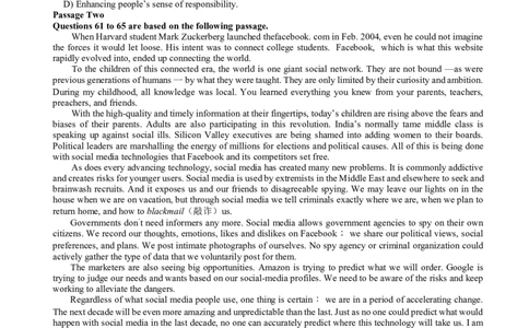 2014年12月六级阅读真题（二）_六级_六级仔细阅读_六级阅读（2010-2014）_2014.12六级
