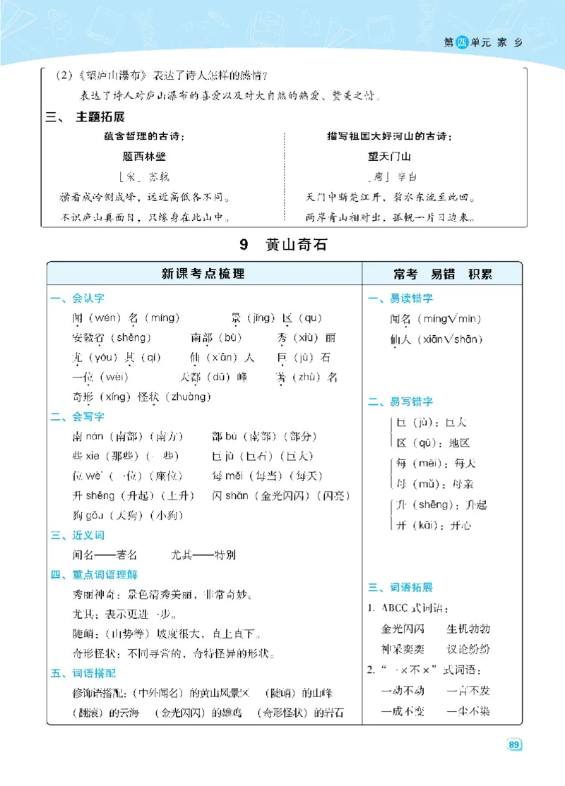 语文二年级上册名师划重点每课考点梳理_二年级上下册资料_小学二年级学习资料-25年更新版_2-01、小学二年级语文上册_2-1-1、复习、知识点、归纳汇总
