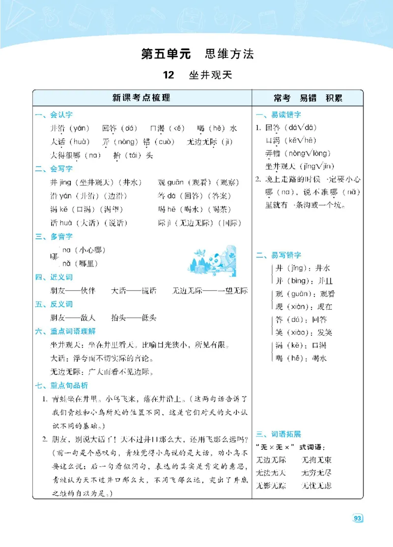 语文二年级上册名师划重点每课考点梳理_二年级上下册资料_小学二年级学习资料-25年更新版_2-01、小学二年级语文上册_2-1-1、复习、知识点、归纳汇总