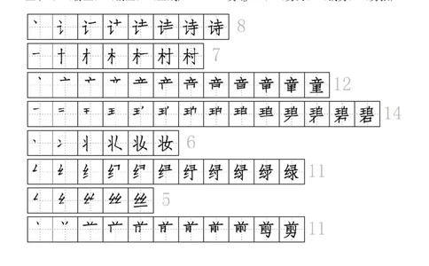 生字拼音组词笔顺二下语文_二年级上下册资料_小学二年级学习资料-25年更新版_2-02、小学二年级语文下册_2-2-1、复习、知识点、归纳汇总_精品知识汇总