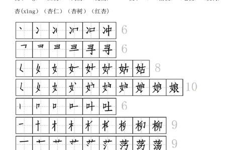 生字拼音组词笔顺二下语文_二年级上下册资料_小学二年级学习资料-25年更新版_2-02、小学二年级语文下册_2-2-1、复习、知识点、归纳汇总_精品知识汇总