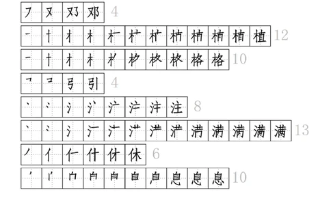 生字拼音组词笔顺二下语文_二年级上下册资料_小学二年级学习资料-25年更新版_2-02、小学二年级语文下册_2-2-1、复习、知识点、归纳汇总_精品知识汇总