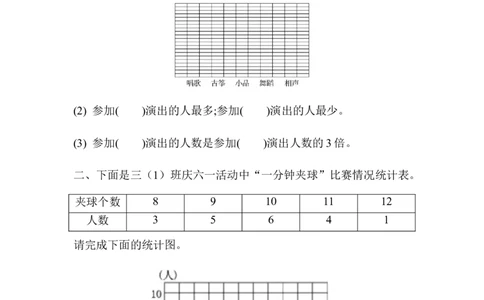第八单元测试题_三年级上下册资料_三年级上语数英上下册学习资料_3-8-4、小学三年级数学下册_青岛版_3、单元测试卷
