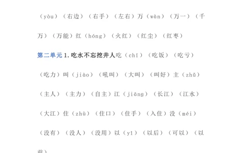 语文1年级下册全册生字组词_一年级上下册资料_小学一年级学习资料-25年更新版_1-02、小学一年级语文下册_3-6-2-1、复习、知识点、归纳汇总_部编（人教）版_知识汇总