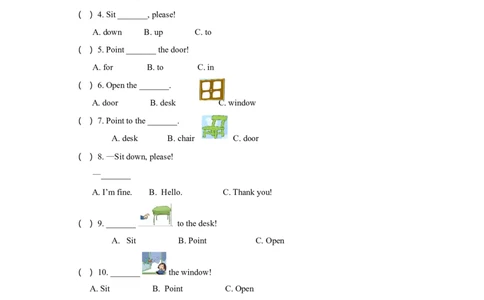 （一年级起点）一年级上册M3模块测试题_一年级上下册资料_小学一年级学习资料-25年更新版_1-05、小学一年级英语上册_外研版一起点_同步练习