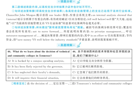 2017.06英语六级仔细阅读解析第3套_六级_六级仔细阅读_旧英语六级仔细阅读_六级仔细阅读真题解析