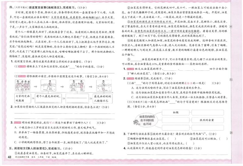 考点梳理时习卷语文三年级下_三年级上下册资料_53黄冈多个品牌系列资料_语文