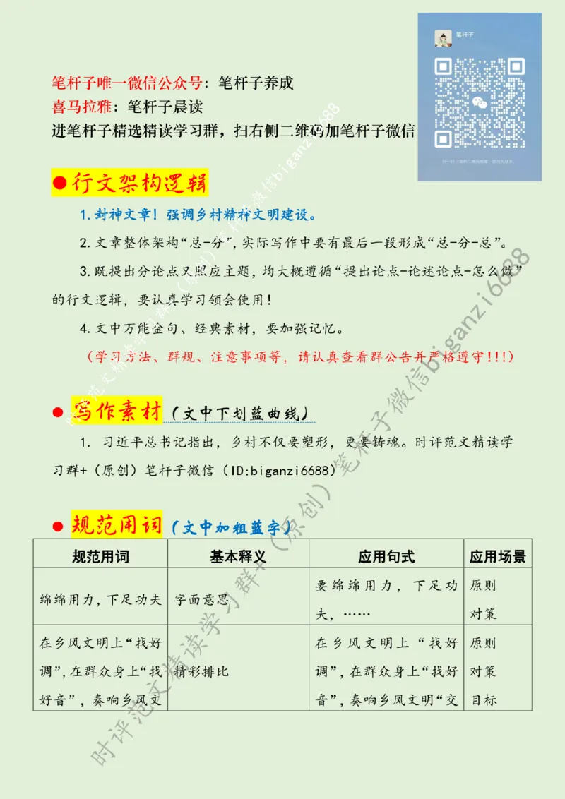 0720---标注绿-奏响乡风文明&ldquo;交响乐&rdquo;_2026考公资料_（57）申论材料_00、笔杆子晨读材料_2024笔杆子晨读_笔杆子7月时政_0720奏响乡风文明&ldquo;交响乐&rdquo;话题：乡村振兴