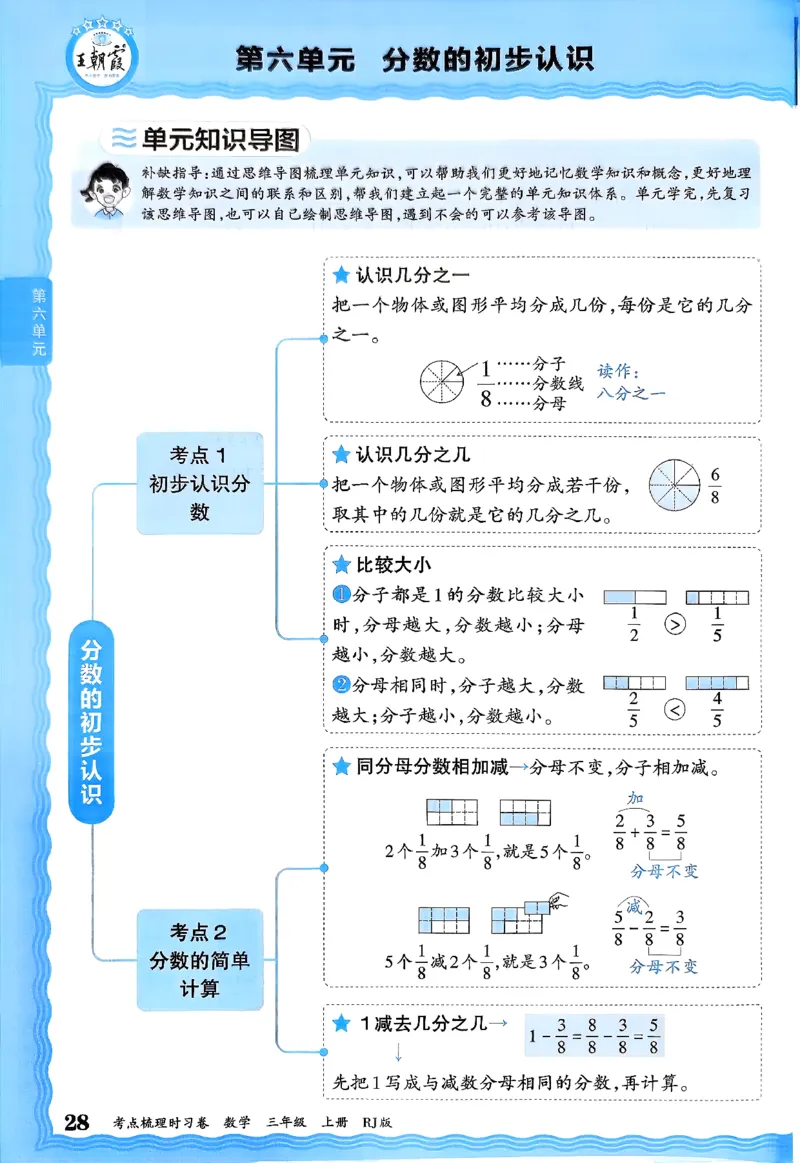 考点梳理补缺手册数学3上RJ_25秋小学语数英习题试卷_数学_人教版_25秋1-6年级上册数学《王朝霞考点梳理时习卷》_三年数学上册《王朝霞考点梳理时习卷》人教25秋