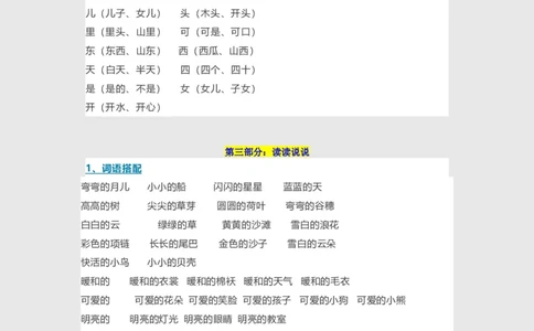 期中必备考点汇总_一年级上下册资料_一年级上语数英上下册学习资料_3-6-1、小学一年级语文上册_统编、部编、人教（语文全国统一只有一个版）_1、知识点总结_期末总复习