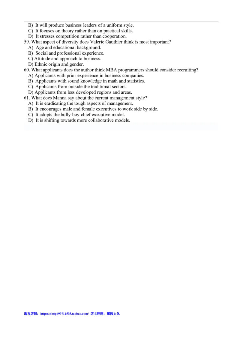 2011年6月英语六级阅读真题_六级_六级仔细阅读_六级阅读（2010-2014）_2011.06六级