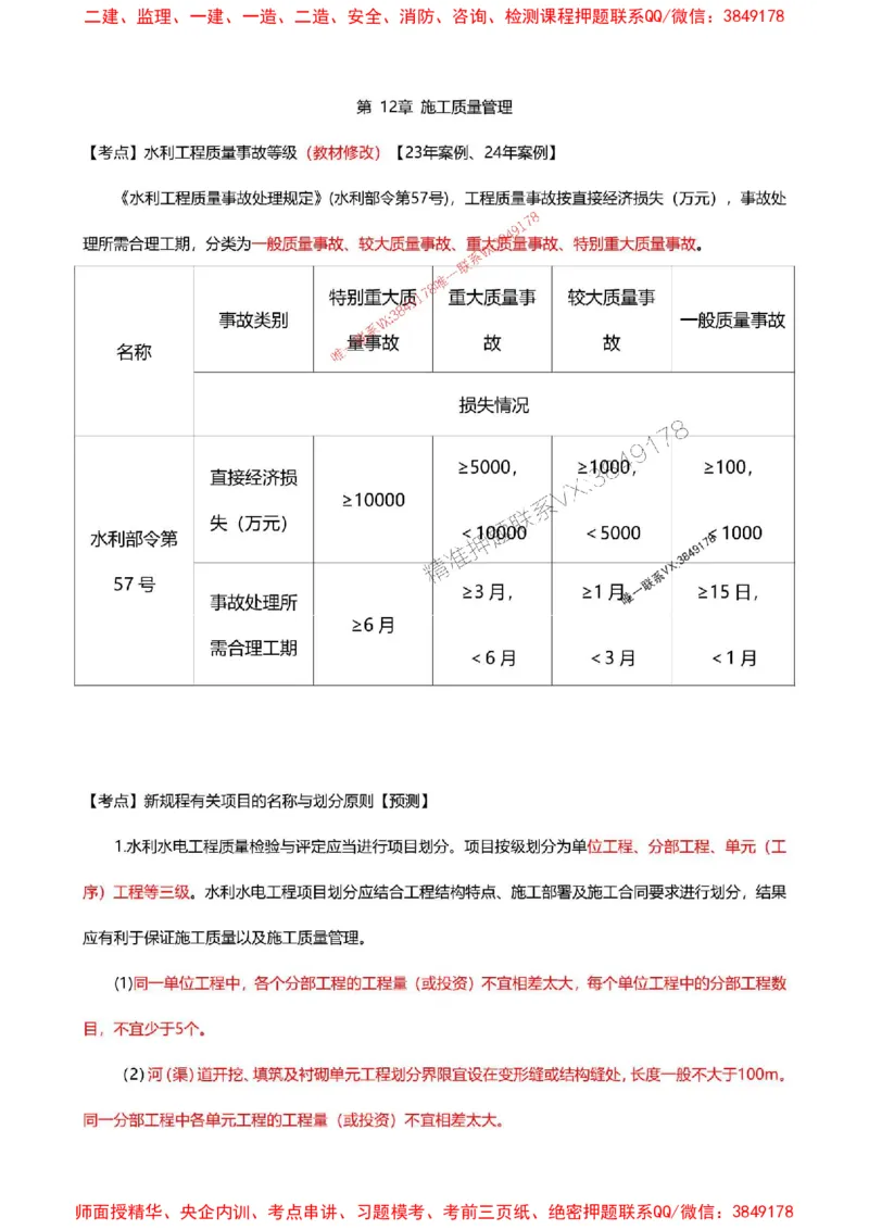 2025一级建造师考试《水利水电工程》高频考点攻略_2026年一级建造师_2026年一建水利_2025年一建水利SVIP_01-精华文档✿电子教材✿历年真题_27-水利《高频考点攻略》233推荐