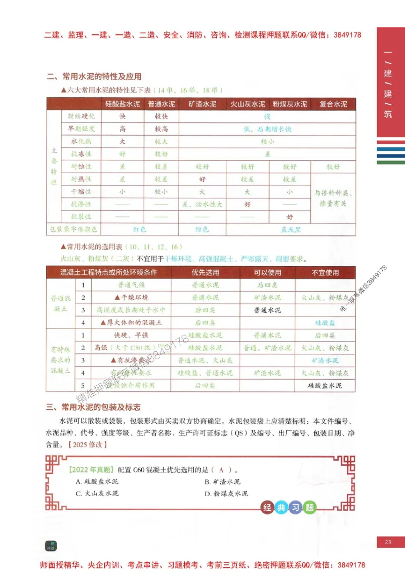 2025年一建-建筑-圈题AB卷_2026年一级建造师_2026年一建建筑_2025年一建建筑SVIP_05-考前密训✿央企特训✿机构普押_27-建筑《考点大爆料+圈题AB卷》SMR