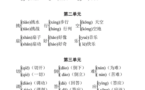 部编三年级语文上册多音字汇总_三年级上下册资料_小学三年级学习资料-25年更新版_3-01、小学三年级语文上册_3-1-1、复习、知识点、归纳汇总