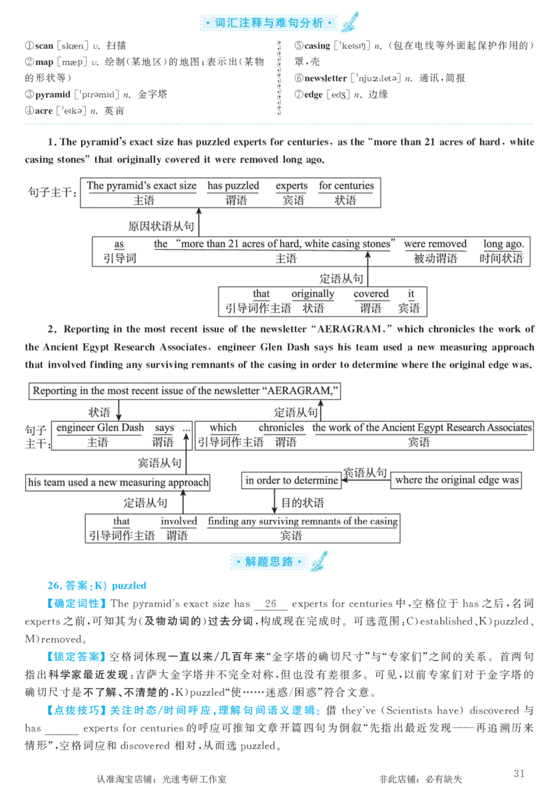 2018.06英语六级选词填空第1套解析_六级_六级选词填空_六级选词填空解析