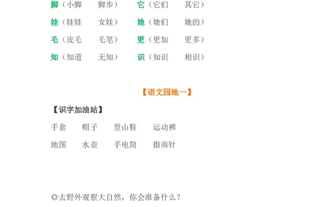 部编版二年级语文上册1-4单元重要知识点_二年级上下册资料_小学二年级学习资料-25年更新版_2-01、小学二年级语文上册_2-1-1、复习、知识点、归纳汇总