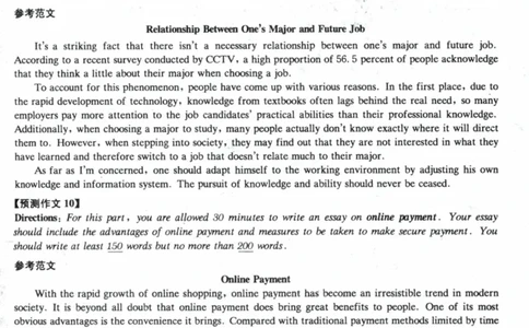 21、6级作文预测30篇_六级_英语六级作文模板20篇+预测30篇
