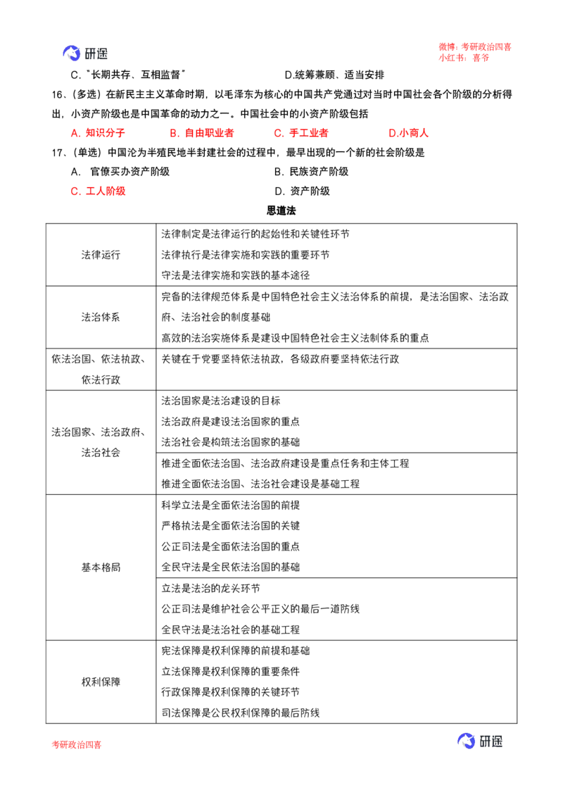 强化提升-解题实战-思道法+毛中特（答案标红版）_2026考公资料_（49）政治理论合集_政治理论合集_2025考研政治_01.徐涛曲艺_03.强化阶段_00.增值课程_02.解题实战