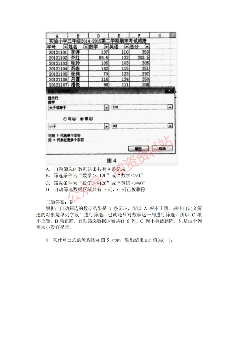 2017年上半年高中《信息技术》教师资格证笔试真题及答案解析_教资_33教资笔试历年真题汇总（科一+科二+科三）_科三真题_02高中科三各科电子资料包合集_信息（资料文档）