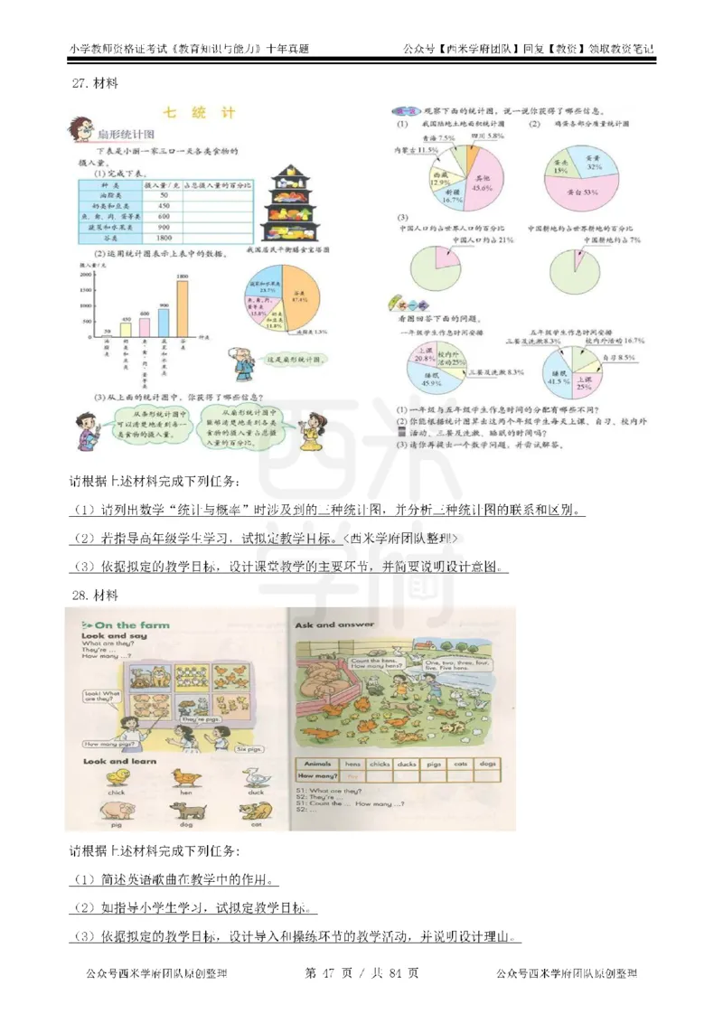 14年-19年真题-小学-教育知识_教资_25下资料合集二_2025下（科一科二）十年真题汇编「最新完整版❗️」_小学：10年教资真题汇编