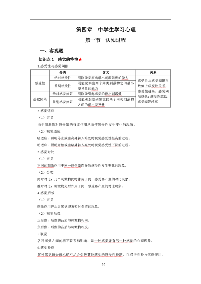 中学教育知识与能力考前必备知识点清单_教资_2026上半年中学教资笔试（更新中）_03教资笔试高频考点清单（科一+科二+科三）