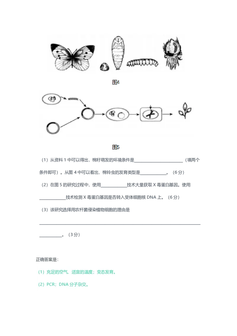 2023年上半年初中《生物》教师资格证笔试真题及答案解析_教资_33教资笔试历年真题汇总（科一+科二+科三）_科三真题_02初中科三各科电子资料包合集_生物（资料文档）