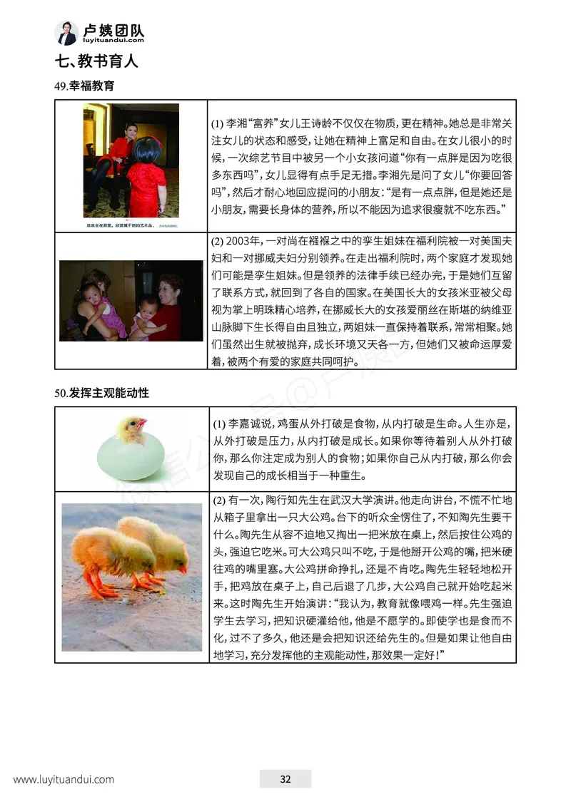 25下-卢姨六步魔法作文常用话题及素材_教资_282026上教资笔试&middot;作文资料