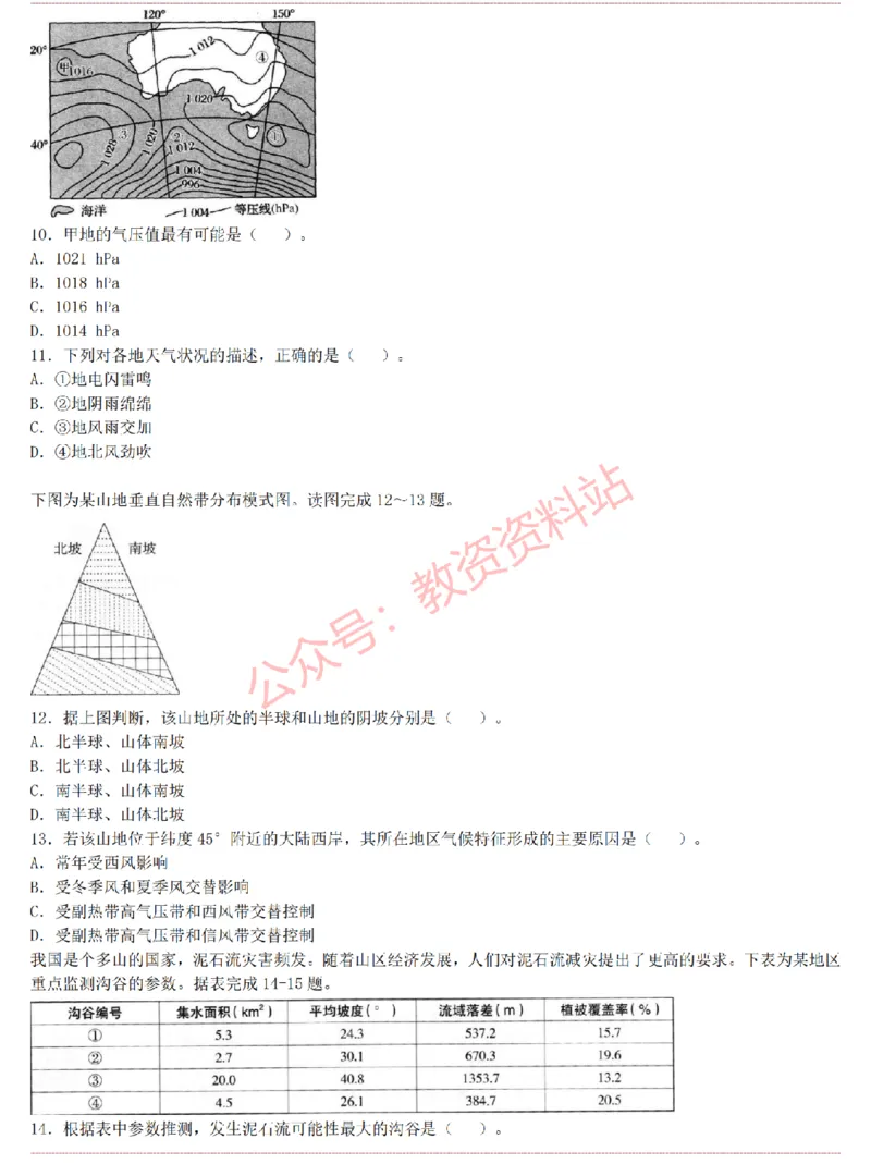 2015上-2019上初中地理学科知识历年真题及解析_教资_33教资笔试历年真题汇总（科一+科二+科三）_科三真题_02初中科三各科电子资料包合集_地理（资料文档）_初中地理