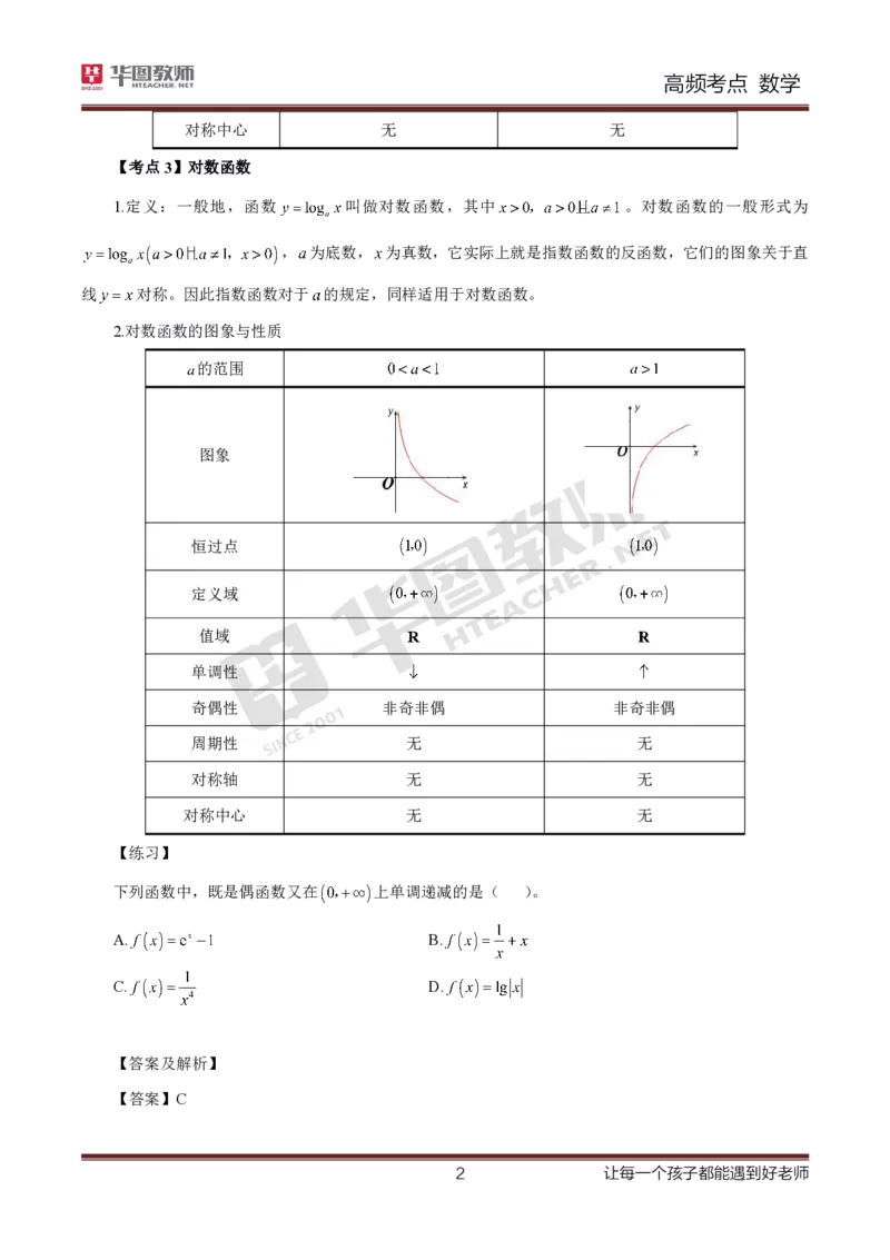 中学数学高频考点_教资_33教资笔试历年真题汇总（科一+科二+科三）_科三真题_02高中科三各科电子资料包合集_数学（资料文档）_高中数学_02科三笔记与考点