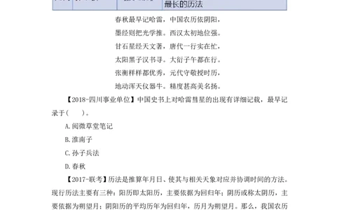 2022.10.11+中国古代天文历法+莫晓霏+（讲义+笔记）（2023常识专项全攻略）+(1)_2026考公资料_（10）粉笔_2025粉笔国考省考980（课＋笔记）_粉笔980（25多省）_02025年980系统班补充课程FB