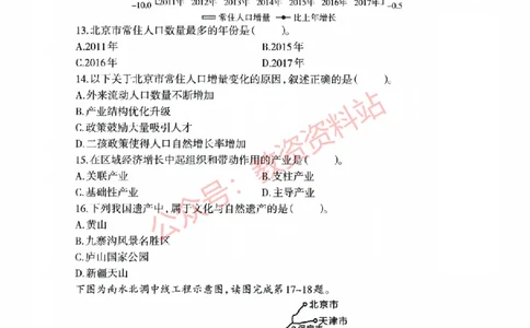 2022年上半年初中《地理》教师资格证笔试真题及答案解析_教资_33教资笔试历年真题汇总（科一+科二+科三）_科三真题_02初中科三各科电子资料包合集_地理（资料文档）