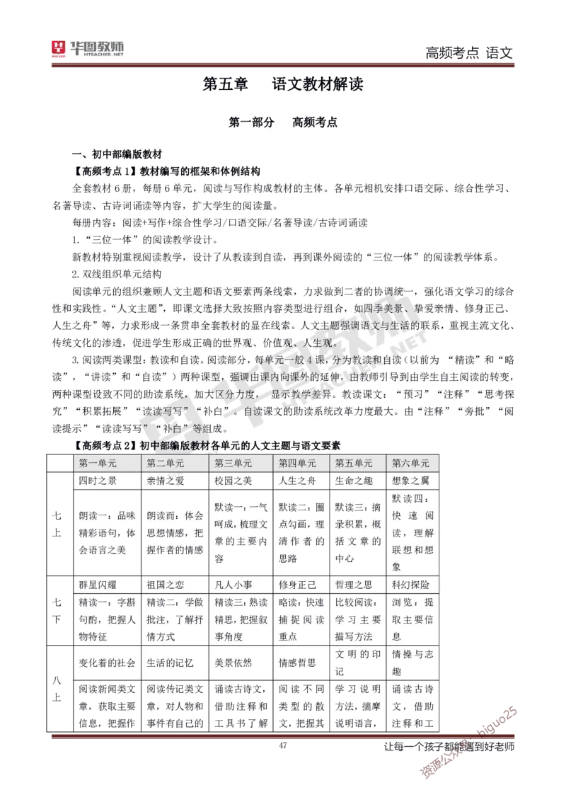 中学语文高频考点_教资_33教资笔试历年真题汇总（科一+科二+科三）_科三真题_02高中科三各科电子资料包合集_语文（资料文档）_高中语文_03科三考点笔记