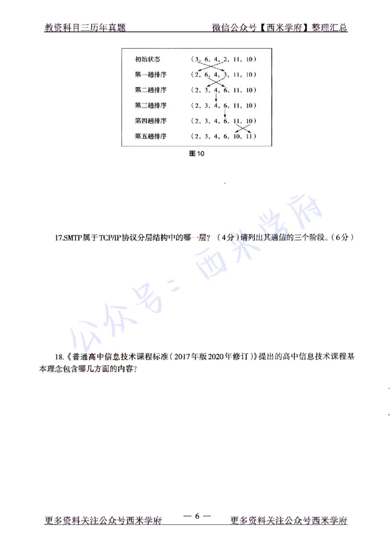 22年上-高中信息技术-真题及答案解析_教资_25下资料合集二_25下最新科三知识点汇编+思维导图-高中_05.信息技术_02.历年真题
