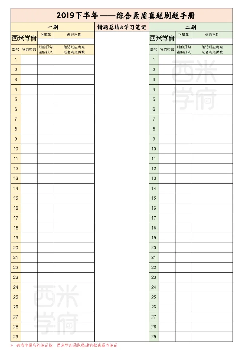 14年-19年真题刷题册-小学-综合素质_教资_25下资料合集二_2025下（科一科二）十年真题汇编「最新完整版❗️」_小学：10年教资真题汇编