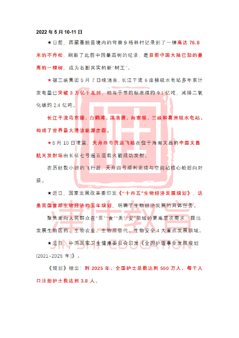 2022年5月时政热点汇总_2026考公资料_（05）超格_超格时政_22-25时政热点汇总_2022年1-12月时政热点