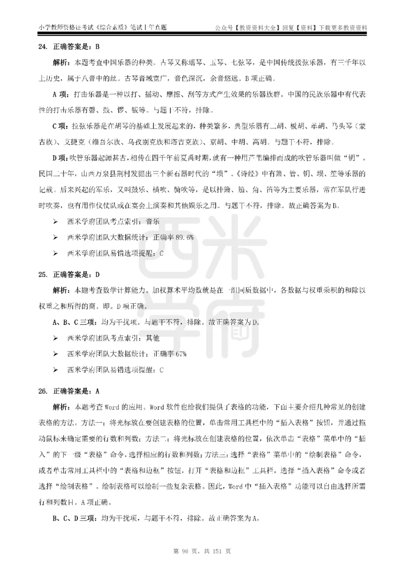 19年-24年真题答案-小学-综合素质_教资_初高中2026教资_25下教师资格证_9.2025下教资Coco中小学科一科二_coco教资_25下小学科二CocoPolarisの小学教育知识与能力笔记