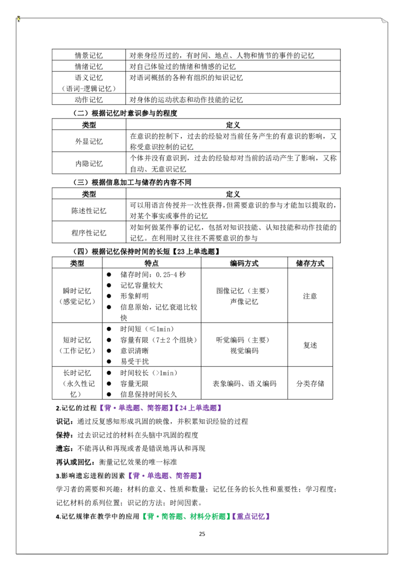 中学科二重难点_教资_2026上半年中学教资笔试（更新中）_02必背重难点知识点