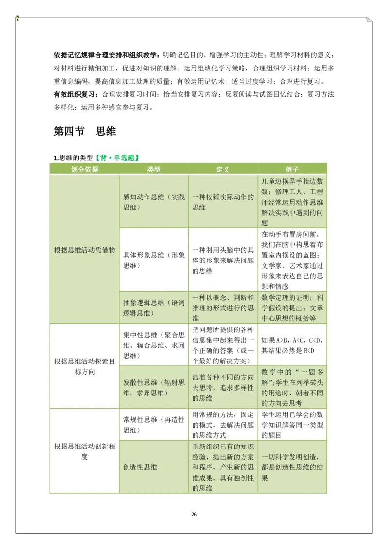 中学科二重难点_教资_2026上半年中学教资笔试（更新中）_02必背重难点知识点