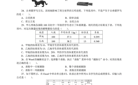 301综合素质（中学）2019年下半年@真题卷_教资_33教资笔试历年真题汇总（科一+科二+科三）_教资笔试-历年真题丨2012年-2025年笔试科目一、科目二真题汇总_301中学《综合素质》2017-2023