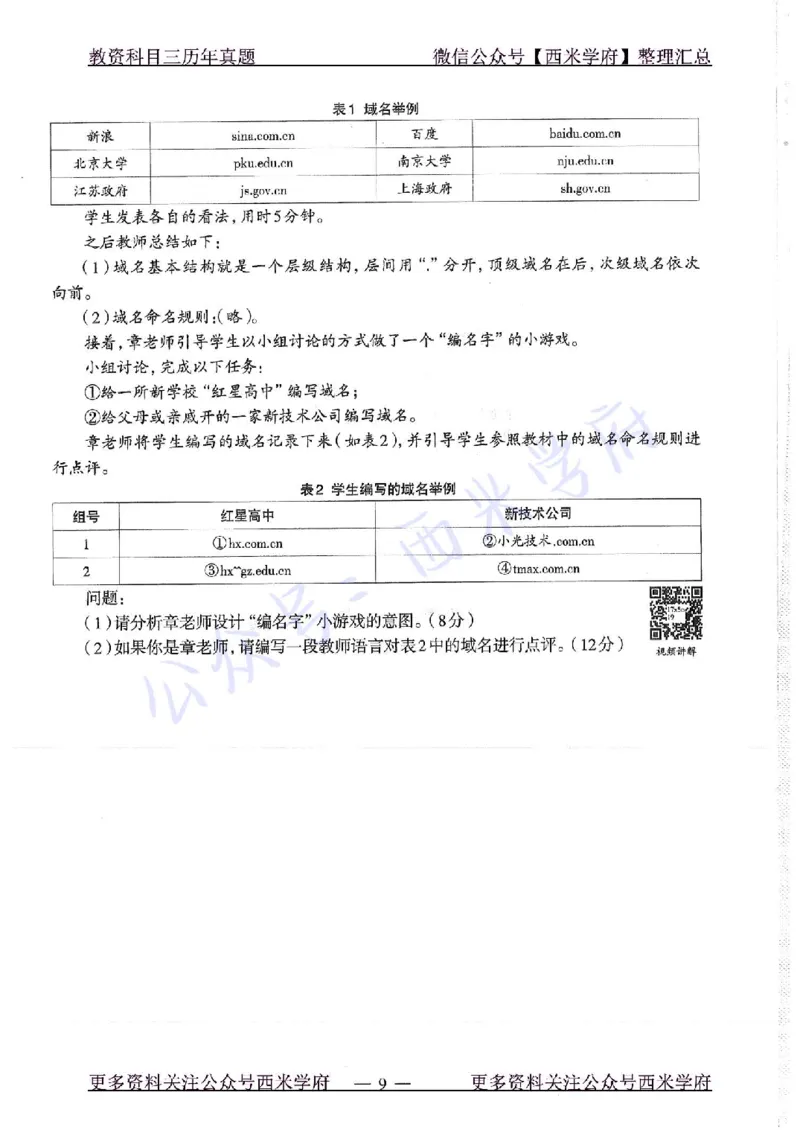 16年下-19年上-高中信息技术-真题及答案解析_教资_25下资料合集二_25下最新科三知识点汇编+思维导图-高中_05.信息技术_02.历年真题