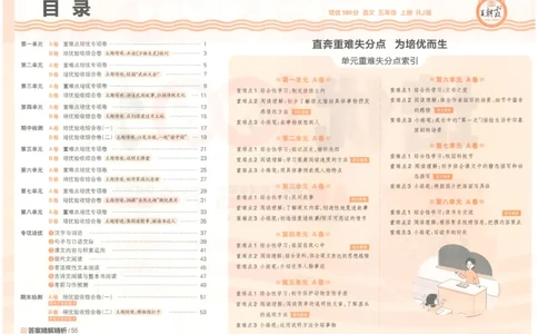 五上语文王朝霞培优100分_25秋小学语数英习题试卷_语文_25秋培优100分语文