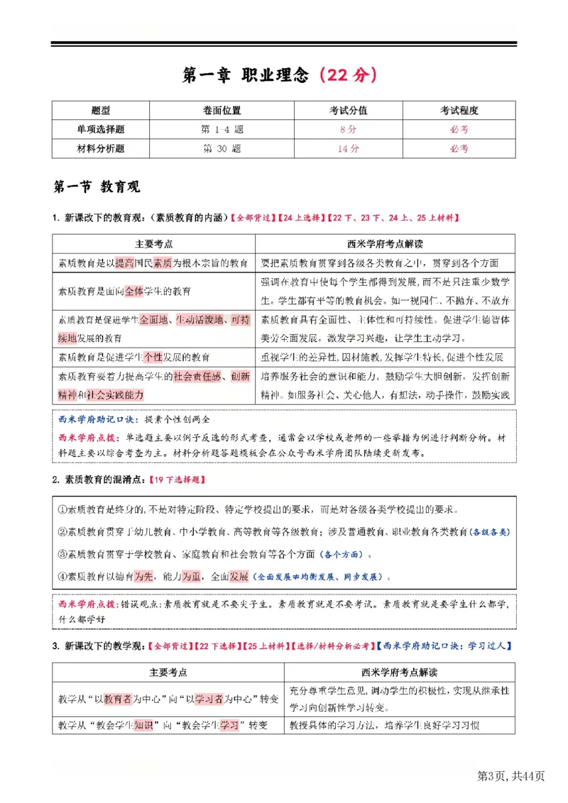 25下中学-综合素质一轮笔记(已优化)_教资_初高中2026教资_26上资料（持续更新）_01重点笔记（可平替教材建议打印）_25下的一二轮重点笔记