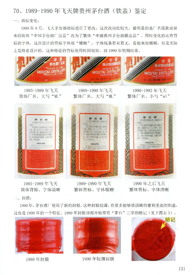 茅台83年-95年真假鉴定_X017-奢侈品鉴定教程最新合集_5、寄卖行鉴定全套手册合集6套_名酒古酒鉴定资料