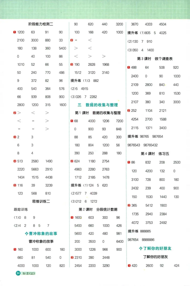 阳光计算小达人苏教版3_25秋小学语数英习题试卷_数学_苏教版_阳光同学计算小达人苏教25年上册1-6_阳光同学计算小达人SJ3上