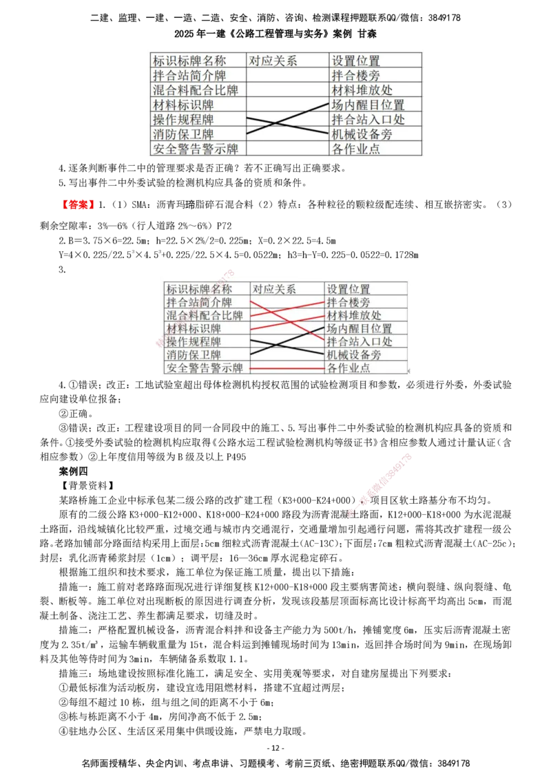 2025年一建公路-案例_2026年一级建造师_2026年一建公路_2025年一建公路SVIP_04-冲刺串讲✿考点强化✿小灶集训_12-公路《案例提高班》甘森SMR_讲义